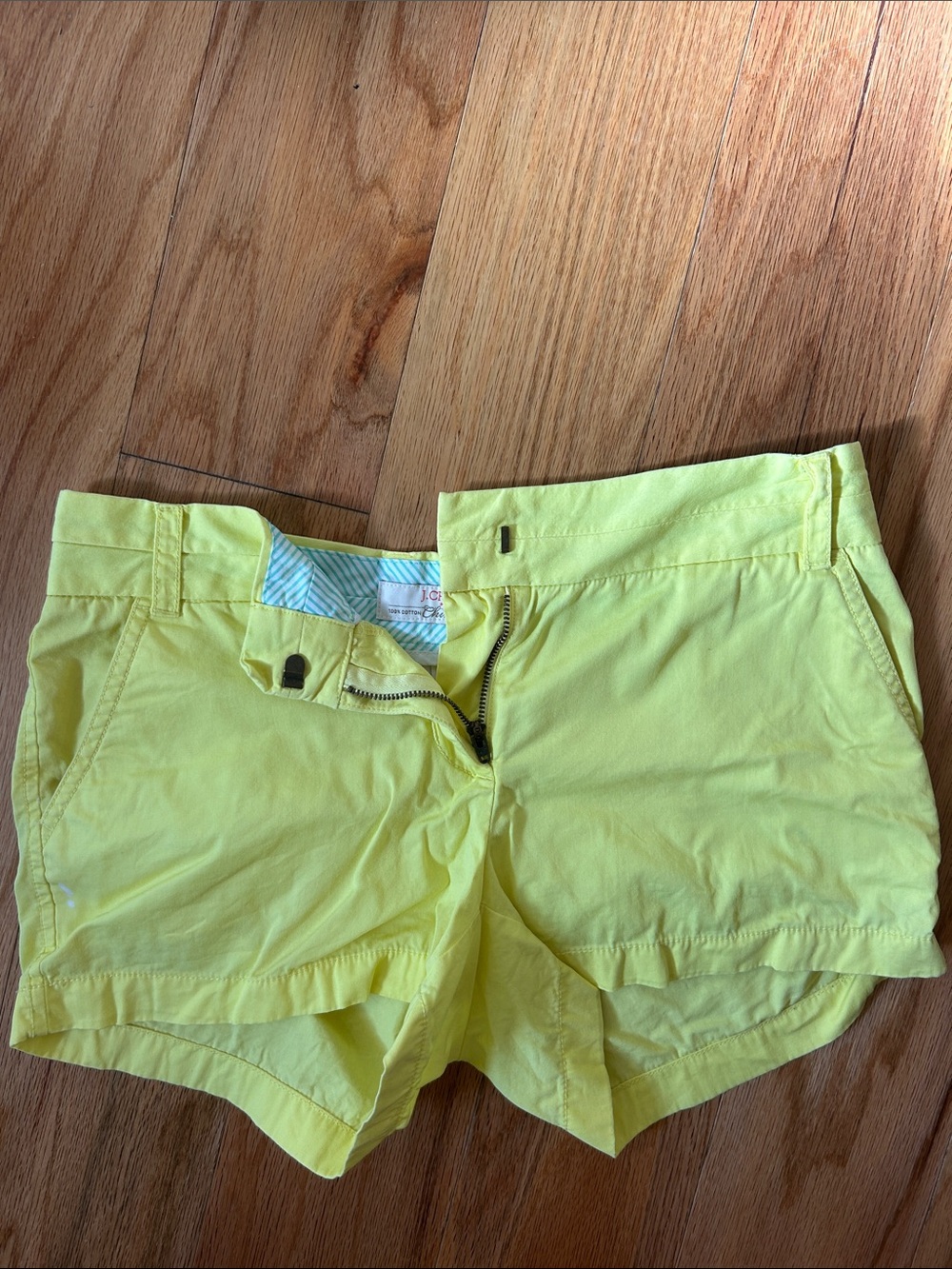 J. Crew Bright Yellow Women's Cotton Shorts